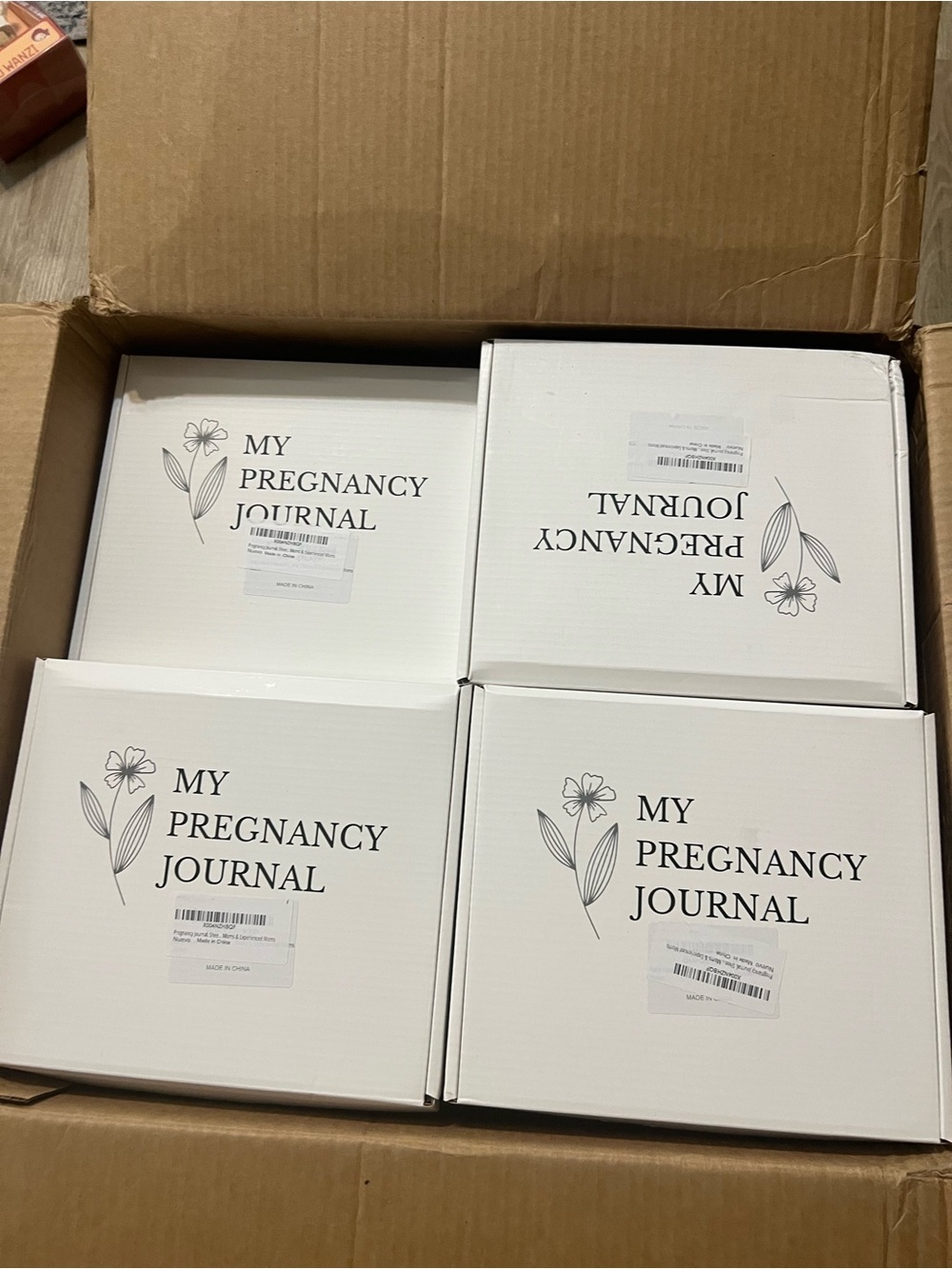 Lot 30 Pregnancy Journal - White Pregnancy Journal